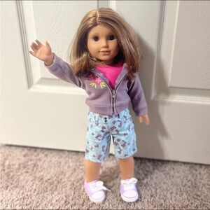 American Girl Doll JLY 28 & Skater Outfit